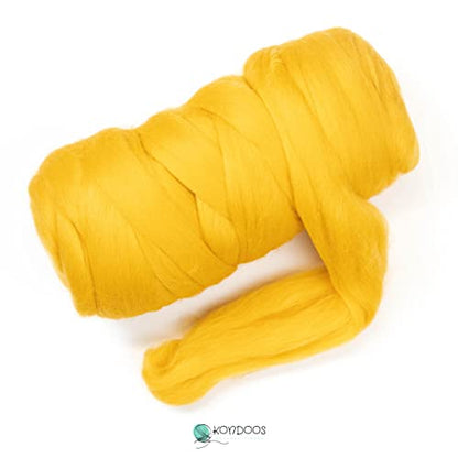 Colored Natural Wool roving (16 Ounce)