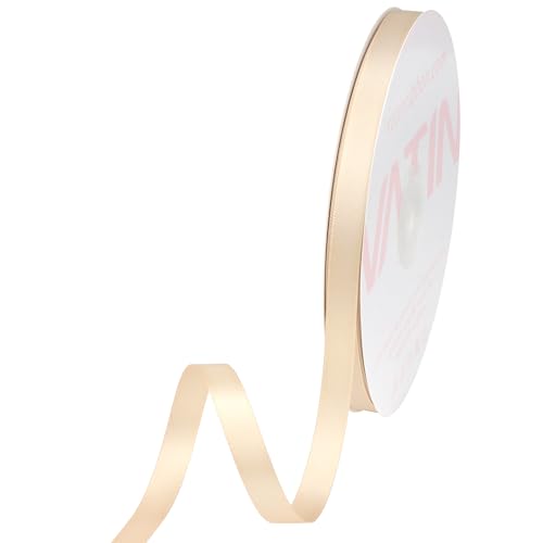 Beige Satin Ribbon 3 (150 Foot)