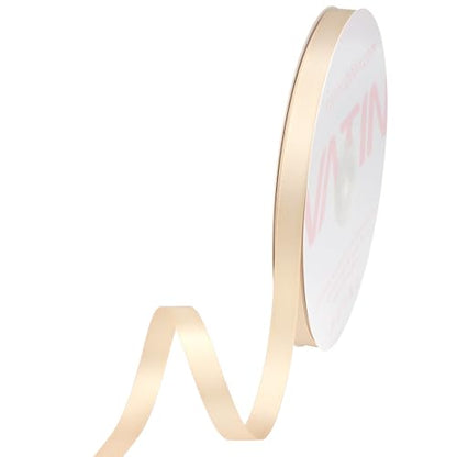 Beige Satin Ribbon 3 (150 Foot)