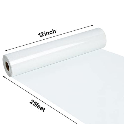 Glitter White Heat Transfer Vinyl Rolls