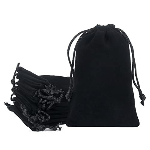 20pcs velvet bags with drawstrings (20 Count)