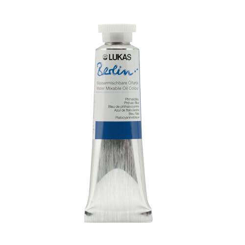 Berlin Pro Artists Water Mixable Oil Paint 37 ml Tube Phthalo Blue