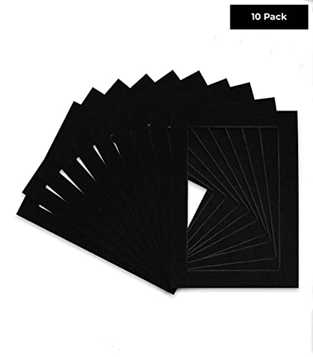 Pack of Ten Acid Free 11x14 Mats Bevel Cut for 9x12 Photos (10 Count)