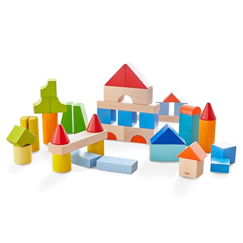 Colored Wooden Building Blocks