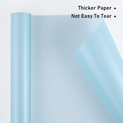 Sky Blue Matte Wrapping Paper (46.58 Sq Ft)