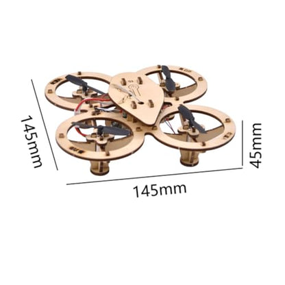 Wooden DIY Quadcopter Drone Kit
