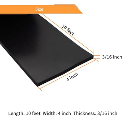 Adhesive Reinforced Solid Rubber Sheets (10 Foot)