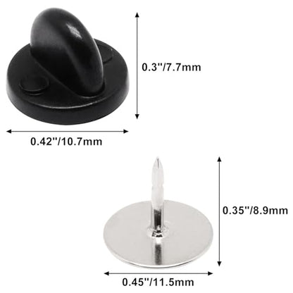 100set Rubber Pin Backs (100 Count)