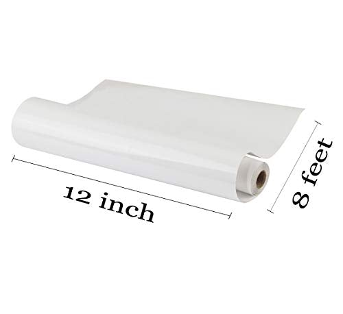 White Heat Transfer Vinyl HTV Rolls (8 Foot)