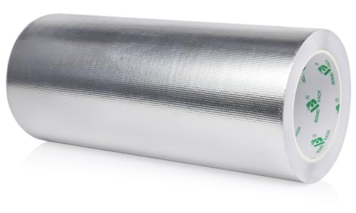 Adhesive Aluminum Foil Heat Shield Tape 10inch x 66ft Barrier (66 Foot)