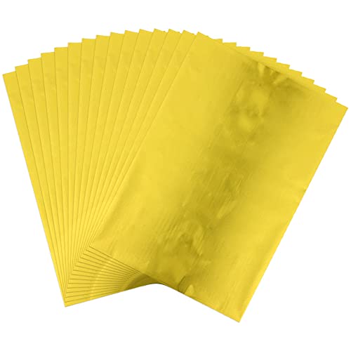 50 Sheets Toner Reactive Foil Sheet for Crafts Paper Holographic Heat Transfer Craft Foil Paper for Scrapbooking Stamping Cardstock Heat Transfer DIY Crafts Accessories 7.9 x 11.4inch (50 count)
