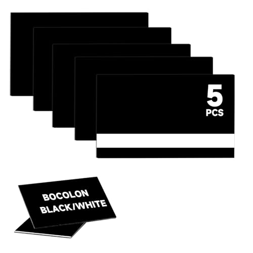 5 PCS Laser Engraving Double Color ABS Plastic Sheet (5 Count)