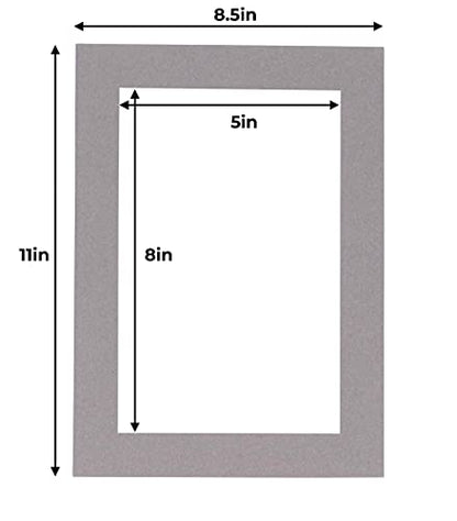 5.5x8.5 Mat for 8.5x11 Frame (10 Count)