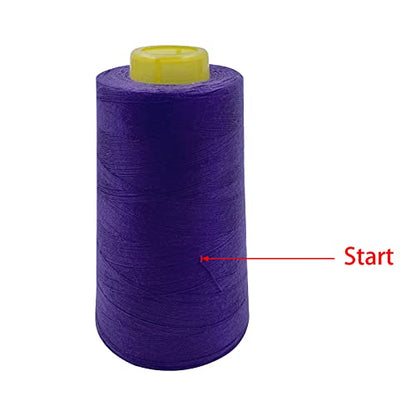 4 Cones of 3000 Yards Each Spool Thread for All Purpose (39370.079 Foot)