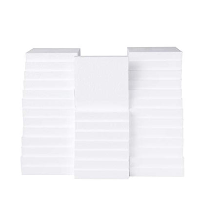 Silverlake 6x6x1 Craft Foam Squares for Styrofoam Board Projects (34 Count)