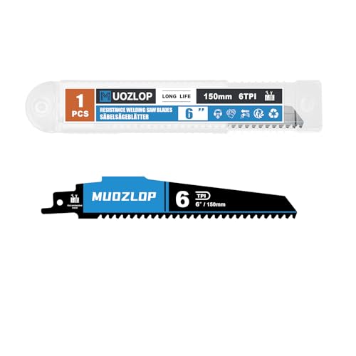 1Pack 6inch 6TPI High Reciprocating Saw Blades