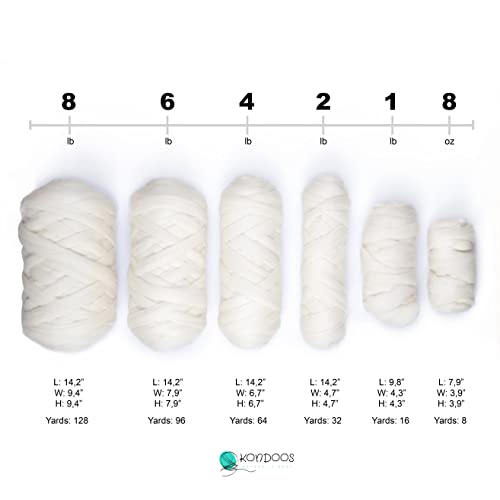 Natural Wool Bulky Chunky Yarn roving