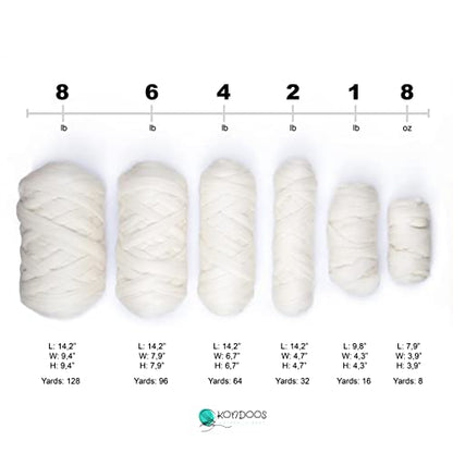 Natural Wool Bulky Chunky Yarn roving