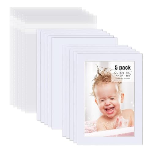 Pack of 5 White Pre