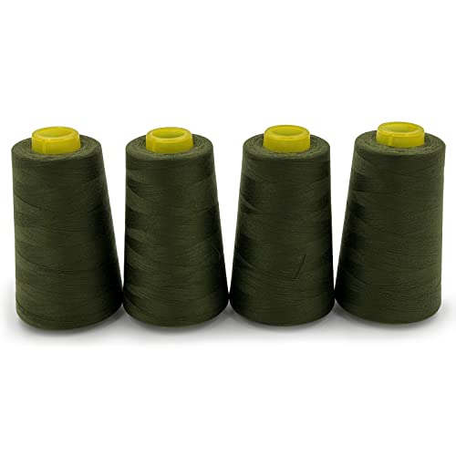 4 Cones of 3000 Yards Each Spool Thread for All Purpose (36000 Foot)
