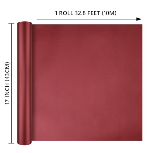 Wine Red Matte Wrapping Paper