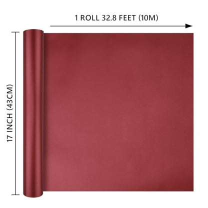 Wine Red Matte Wrapping Paper