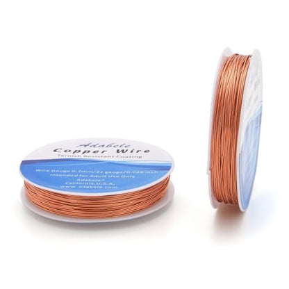 164 Feet Tarnish Resistant Jewelry Copper Wire 0.7mm