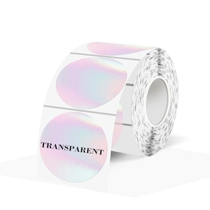 Transparent Thermal Labels Stickers 1.5 Inch