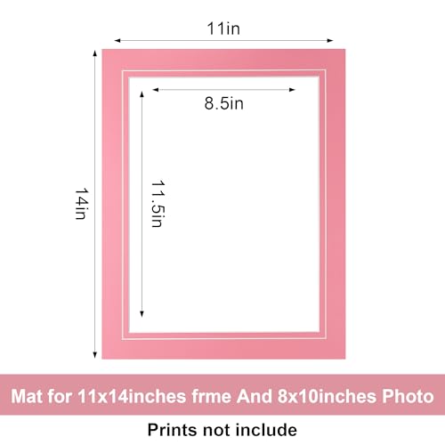 10 Pack Colorful 11x14 Picture Mats