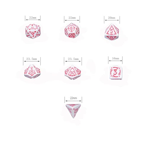 Double Colors Polyhedral Dice Sets with Pouches for D&D DND RPG MTG Dungeon and Dragons Table Board Roll Playing Games D4 D6 D8 D10 D% D12 D20
