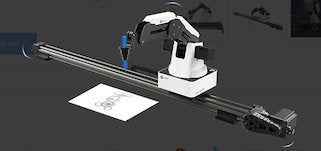 DOBOT Magician Educational Programming Robot, 4-axis Robot Arm with 3D Printer, Pen Holder, Suction Cap, Gripper Heads for K12 or STEAM Education - Basic Version