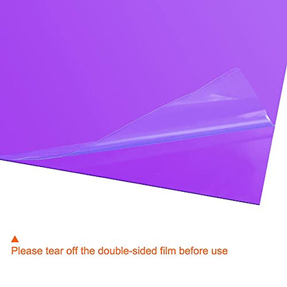 4Pcs A4 Gel Light Lighting Filter Overlay Transparent Color Correction Plastic Vinyl PVC Sheets Photography Television Purple