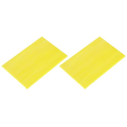 2 Pcs Stained Glass Sheet Mosaic Tile 7.9 Inch x 5.9 Inch Yellow Stained Glass Sheets for Crafts DIY Art Project