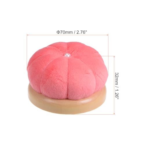 Wooden Base Needle Pincushions Pin Cushions Watermelon Red