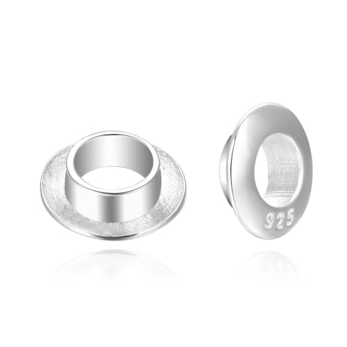5pcs Adabele Real Sterling Silver 9mm Bead Core Grommet Eyelet (5 Count)