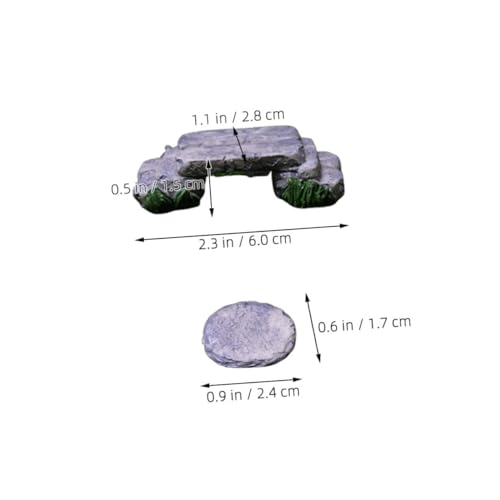 Miniature Stepping Stone Bridge for Fairy Garden Kit Realistic Craft Landscape Decor DIY Garden Ornament