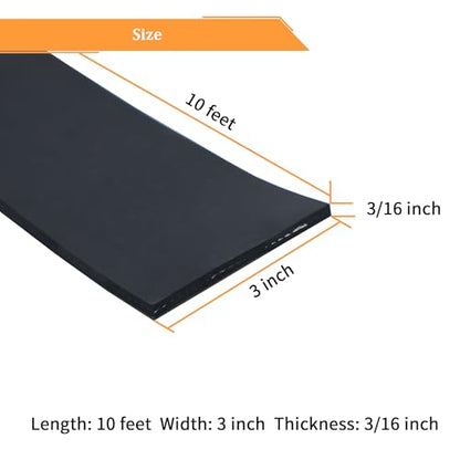 Adhesive Reinforced Solid Rubber Sheets (10 Foot)