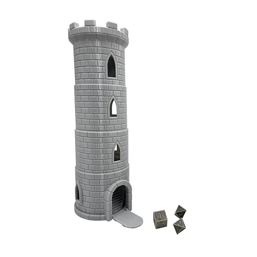 Collapsing Dice Tower and Little Town Houses Scene