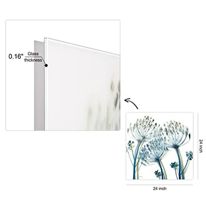 Frameless Free Floating Tempered Glass Panel Graphic Wall Art Ready to Hang
