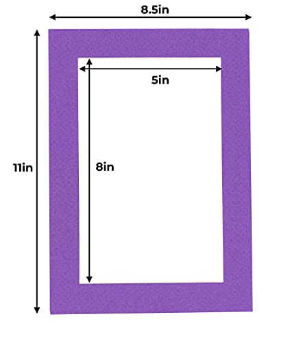 5.5x8.5 Mat for 8.5x11 Frame (100 Count)