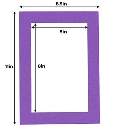 5.5x8.5 Mat for 8.5x11 Frame (100 Count)