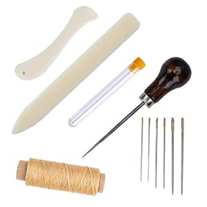 Bone Folder Leather Craft Tools 4 Pcs DIY Leather Shaping for DIY Handmade Leather Burnishing Bookbinding Cards and Paper Crafts