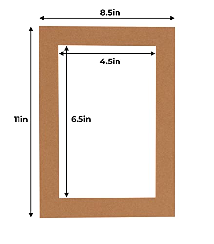 5x7 Mat for 8.5x11 Frame (25 Count)