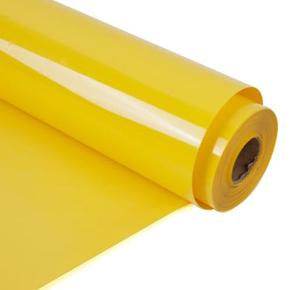 RENLITONG Yellow Iron on Vinyl 12Inch by 13ft Roll Heat Transfer Vinyl for T (14.4 Ounce)