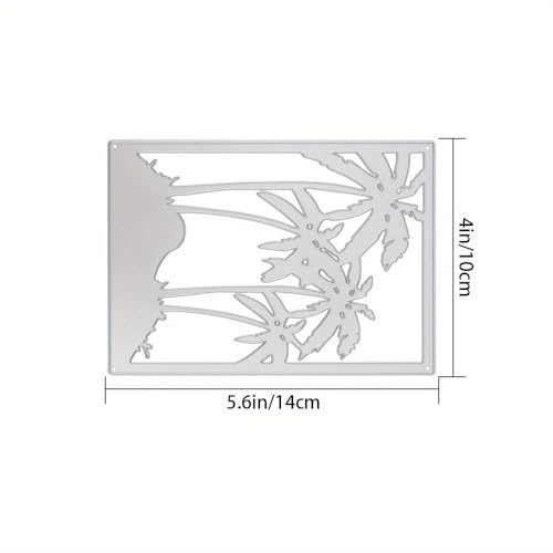 3D Backgrounds Frame Metal Cutting Die for Scrapbooking