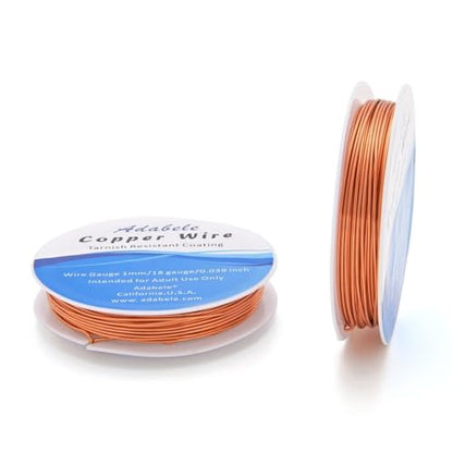32 Feet Tarnish Resistant Jewelry Copper Wire 1mm