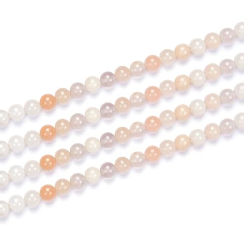 90pcs Adabele Natural Light Red Aventurine Gemstone 8mm Round Beads (92 Count)