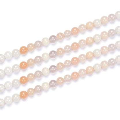 120pcs Adabele Natural Light Red Aventurine Gemstone 6mm Round Beads (116 Count)