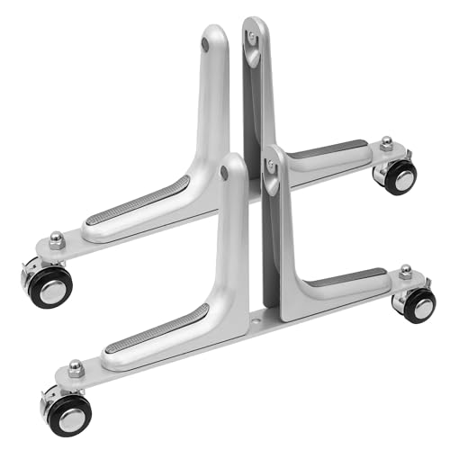 2PCS Room Divider Stabilizer Feet with Stainless Steel Wheels (4 Count)