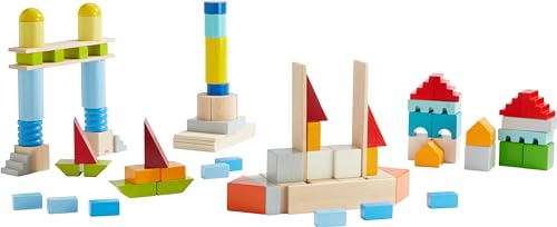 Colored Wooden Building Blocks